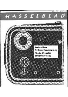 Hasselblad Magazines manual. Camera Instructions.